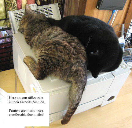 cats on printer