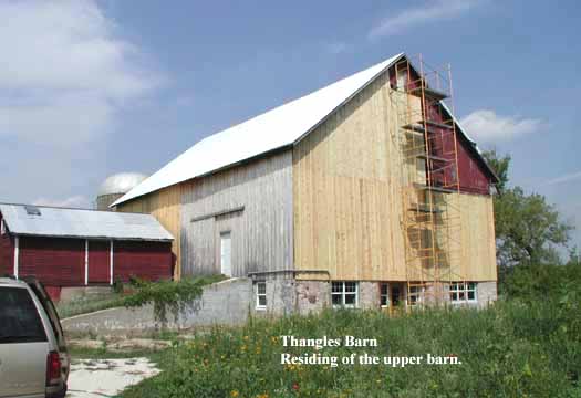 residing of the barn